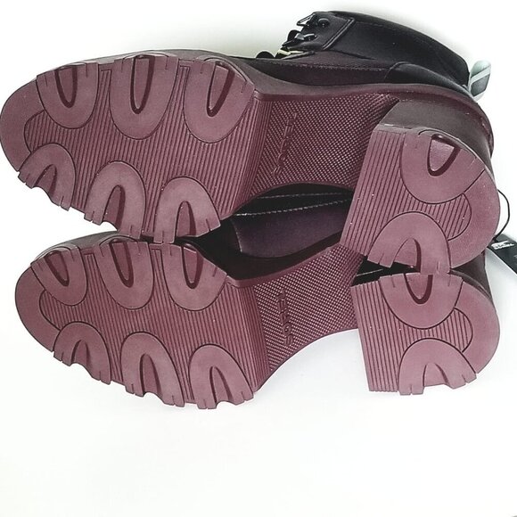 NWOT Sorel Brex Heel Lace Up Waterproof Rain Chunky Boot in New Cinder Sz. 8 - Picture 11 of 13